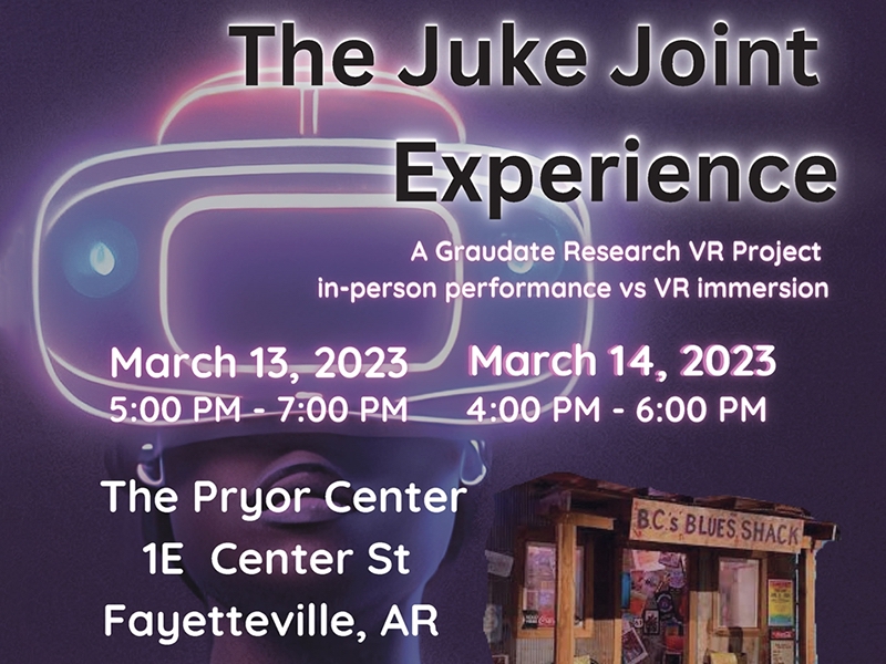 Flyer for the Juke (Jook) Joint Experience Live Performances from March 2023.